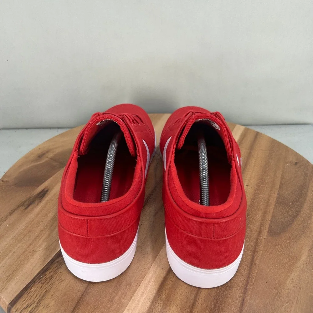 Nike SB Zoom Stefan Janoski Canvas Red White Skate Shoes 615957-614 Mens Size 14